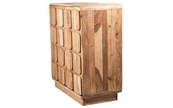 Aparador Recibidor Madera Mango Natural 2 Puertas Agassiz