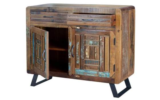 Aparador Recibidor Madera Reciclada Colores Descapados Abrian