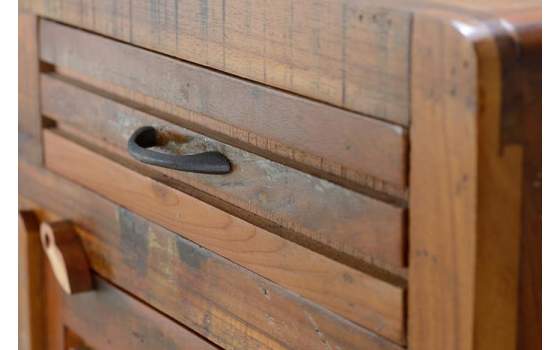 Aparador Recibidor Madera Reciclada Colores Descapados Abrian