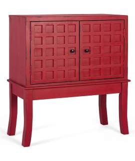 Aparador Recibidor Oriental Rojo 2 Puertas - Serie Akai