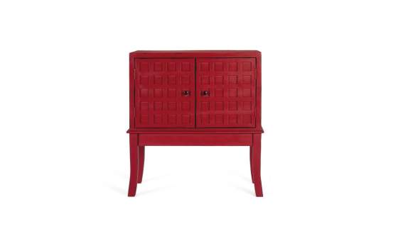 Aparador Recibidor Oriental Rojo 2 Puertas - Serie Akai