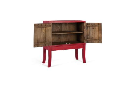 Aparador Recibidor Oriental Rojo 2 Puertas - Serie Akai