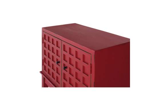 Aparador Recibidor Oriental Rojo 2 Puertas - Serie Akai