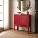Aparador Recibidor Oriental Rojo 2 Puertas - Serie Akai