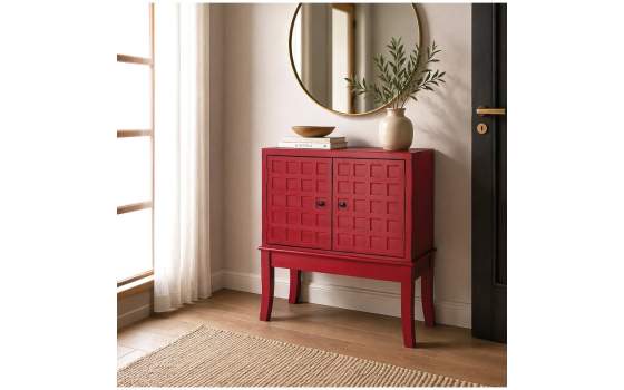 Aparador Recibidor Oriental Rojo 2 Puertas - Serie Akai