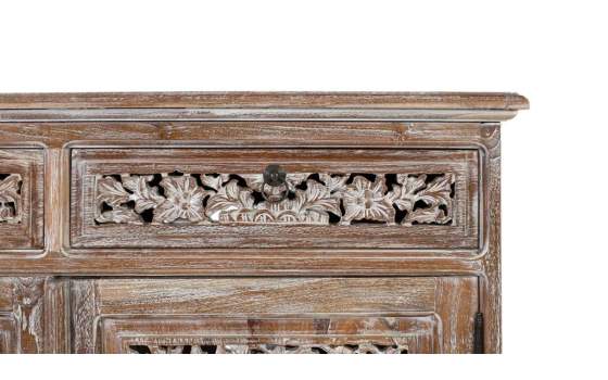 Aparador Rustico 2 Puertas 2 Cajones Blanco Decape Amored