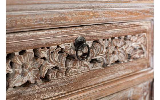 Aparador Rustico 2 Puertas 2 Cajones Blanco Decape Amored