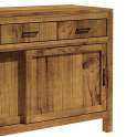 Aparador Rustico 2 Puertas Correderas 3 Cajones en Pino