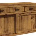 Aparador Rustico 2 Puertas Correderas 3 Cajones en Pino