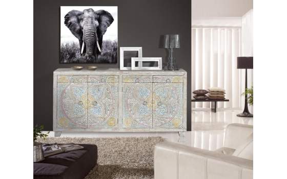 Aparador Rustico 4 Puertas 4 Cajones Blanco Decape Adriost Aparador Rustico 4 Puertas 4 Cajones Blanco Decape Adriost