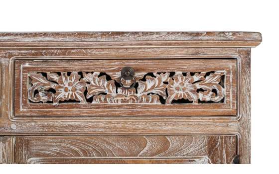 Aparador Rustico 4 Puertas 4 Cajones Blanco Decape Amored