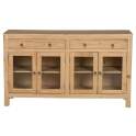 Aparador Rustico 4 Puertas Acristaladas 2 Cajones  Apelby