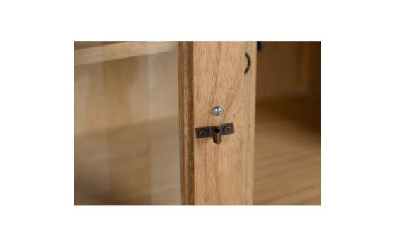 Aparador Rustico 4 Puertas Acristaladas 2 Cajones  Apelby