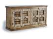 Aparador Rustico 4 Puertas Decoradas con Tallas y Metal Albalda
