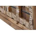 Aparador Rustico 4 Puertas Decoradas con Tallas y Metal Albalda