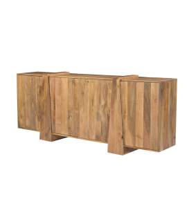 Aparador Rustico 4 Puertas Madera Maciza 200 cm - Serie Albon