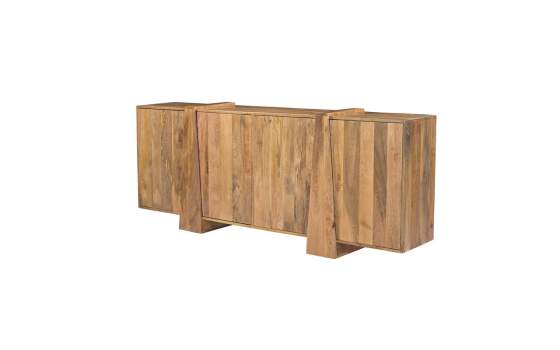 Aparador Rustico 4 Puertas Madera Maciza 200 cm - Serie Albon
