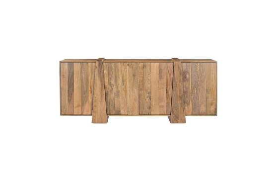 Aparador Rustico 4 Puertas Madera Maciza 200 cm - Serie Albon