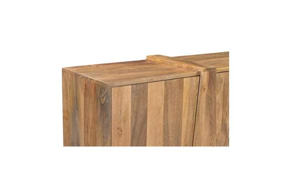 Aparador Rustico 4 Puertas Madera Maciza 200 cm - Serie Albon