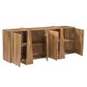 Aparador Rustico 4 Puertas Madera Maciza 200 cm - Serie Albon