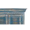 Aparador Rustico Azul Decape Oriental Decorado Arisves