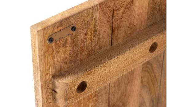 Aparador Rustico Madera Mango y Marmol Serie Felo