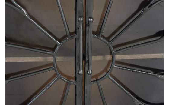 Aparador Rustico Madera Metal 4 Puertas Serie Arnizo