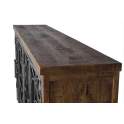 Aparador Rustico Madera Metal 4 Puertas Serie Arnizo