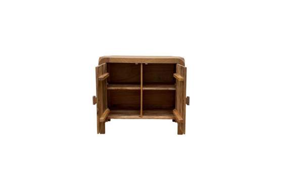 Aparador Rustico Mango Cantos Redondos 2 Puertas - Serie Aleux
