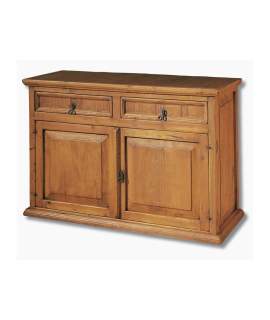 Aparador Rustico Mejicano 2 Puertas 2 Cajones Madera Maciza