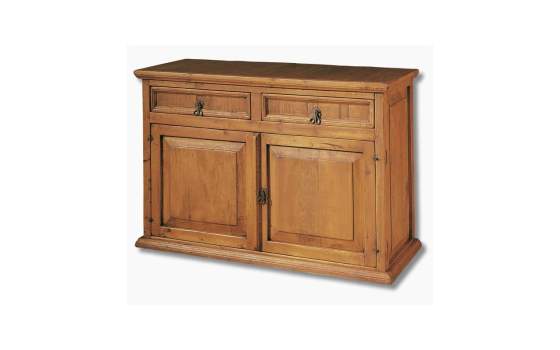 Aparador Rustico Mejicano 2 Puertas 2 Cajones Madera Maciza