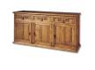 Aparador Rustico Mejicano 3 Puertas 3 Cajones Madera Maciza