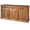 Aparador Rustico Mejicano 3 Puertas 3 Cajones Madera Maciza