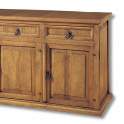 Aparador Rustico Mejicano 4 Puertas 4 Cajones Madera Maciza