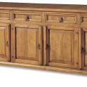 Aparador Rustico Mejicano 4 Puertas 4 Cajones Madera Maciza