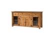 Aparador Rustico Mejicano 4 Puertas 6 Cajones Pino Macizo