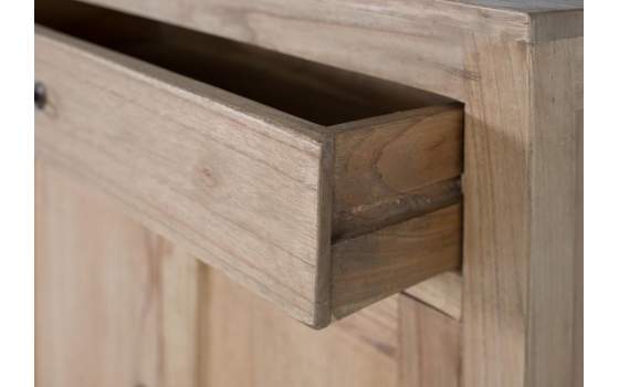Aparador Rustico Mindi 2 Cajones 4 Puertas Serie Ammon
