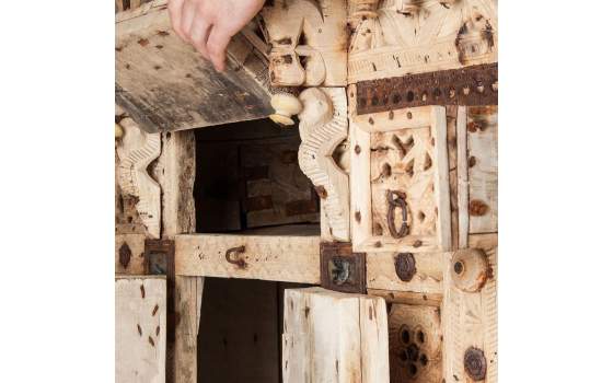 Aparador Rustico Oriental Puertas Madera Reciclada Serie Eloen