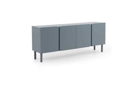 Aparador Salon 4 Puertas Lisas Color Azul Paloma Serie Axally Aparador Salon 4 Puertas Lisas Color Azul Paloma Serie Axally