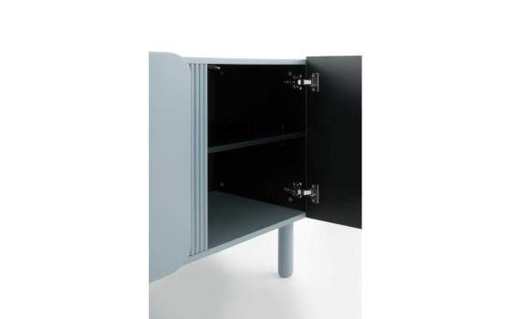 Aparador Salon 4 Puertas Lisas Color Azul Paloma Serie Axally Aparador Salon 4 Puertas Lisas Color Azul Paloma Serie Axally