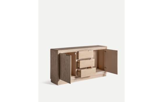 Aparador Salon Actual 3 Cajones 2 Puertas Serie Aweler