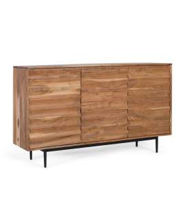 Aparador Salon Actual 3 Puertas Madera de Acacia Serie Alicock