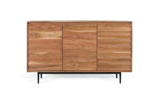 Aparador Salon Actual 3 Puertas Madera de Acacia Serie Alicock