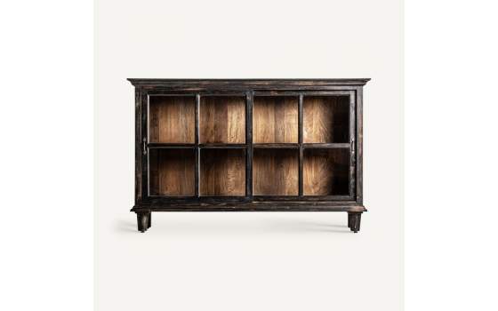 Aparador Salon Contemporaneo 2 Puertas Cristal Serie Nuchis