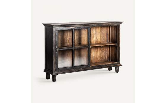 Aparador Salon Contemporaneo 2 Puertas Cristal Serie Nuchis