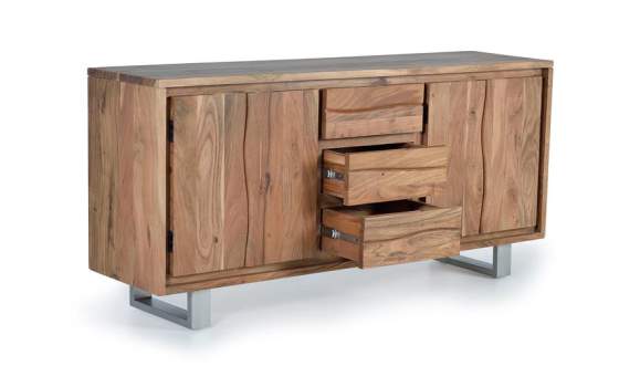 Aparador Salon Madera Acacia Estilo Actual Aratany