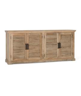 Aparador Salon Madera Natural Grande 4 Puertas Serie Ardisna