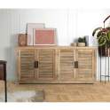 Aparador Salon Madera Natural Grande 4 Puertas Serie Ardisna
