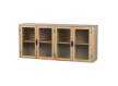 Aparador Salon Rustico Actual 4 Puertas Acristaladas Serie Felo