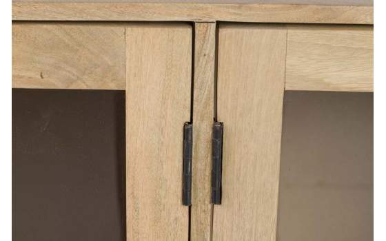 Aparador Salon Rustico Actual 4 Puertas Acristaladas Serie Felo